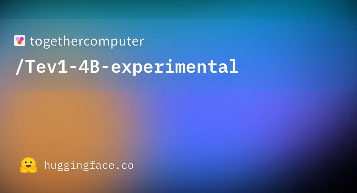 Tev1-4B-experimental cover